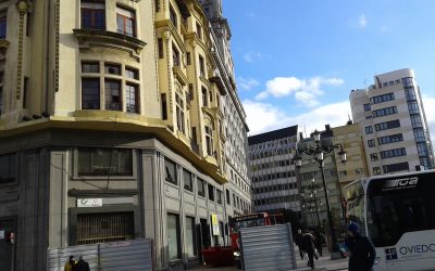 Rehabilitación parcial y adaptación para oficinas; Edificio Tesorería de Seguridad Social, en Oviedo (Asturias).
