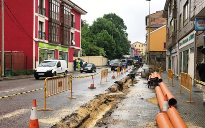 Renovación de pavimentos y servicios municipales en la calle Santa Apolonia (Avilés).