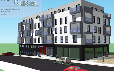 “Edificio Cristal” en Nuevo Roces (Gijón)
