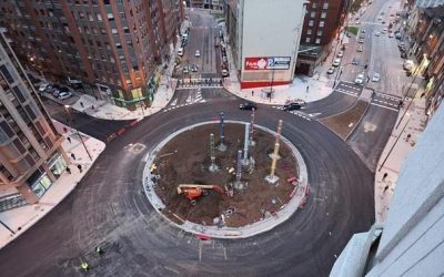 Glorieta en la Plaza de los Oficios (Avilés)