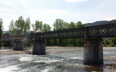 Puente ferroviario de Soto a Trubia (Oviedo).