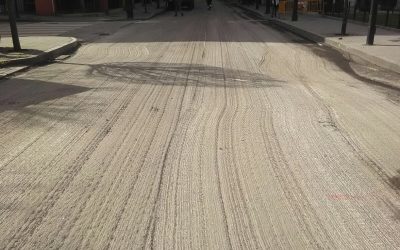 Renovación de pavimentos en diferentes barrios de Gijón.