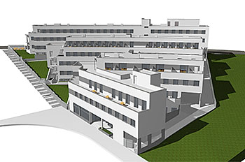 Residencia de estudiantes en Montecerrao (Oviedo).