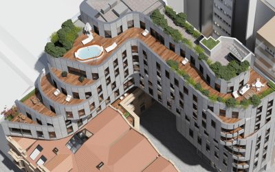 Edificio para viviendas en la c/. San Bernardo 23 – esquina con c/. Emilio Villa (Gijón, Asturias).